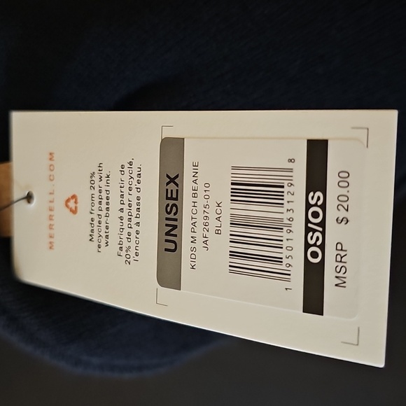 Merrell Black Knit Hat with Logo - Picture 3 of 5